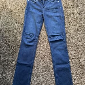 PAIGE Women's Dark Blue Skyline Skinny Jeans